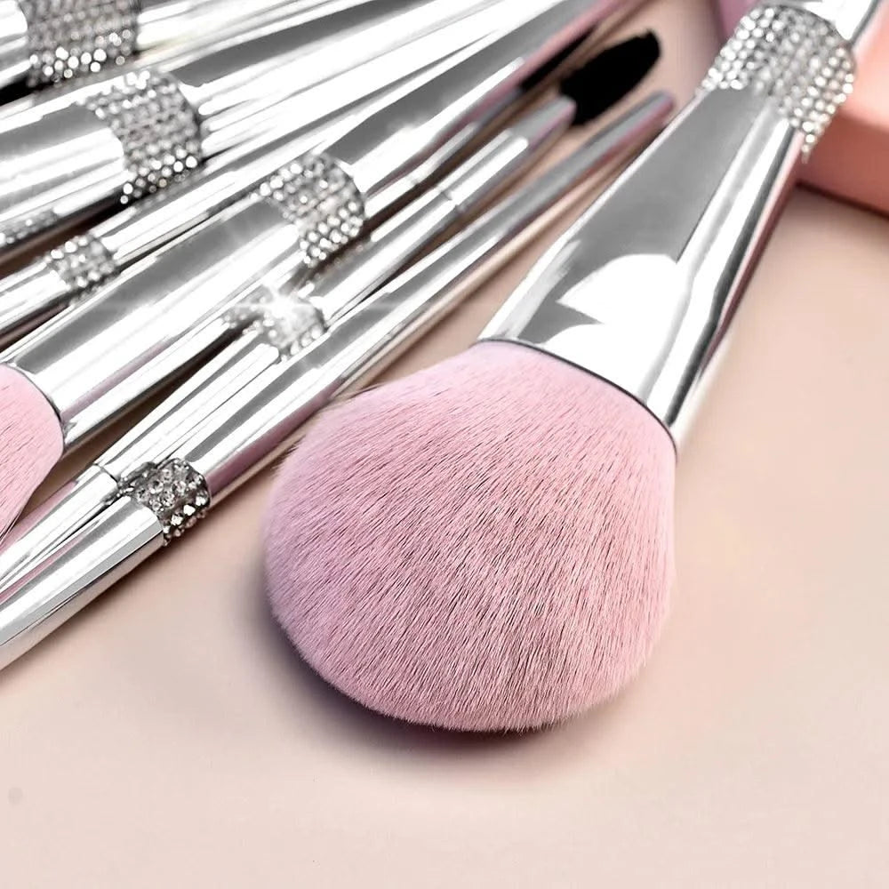 Makeup Brushes Set Private Label Pink Synthetic Hair Foundation Powder Contour Eyeshadow Make up Brushes