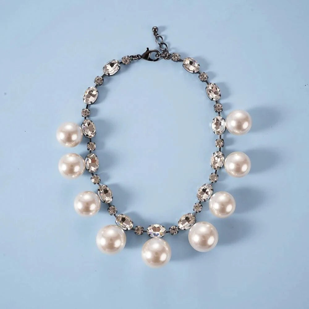 Elegant Double Choker Pearl Necklaces For Women (Bride To Be, Wedding , Banquet Jewellery)