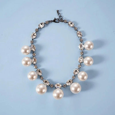 Elegant Double Choker Pearl Necklaces For Women (Bride To Be, Wedding , Banquet Jewellery)