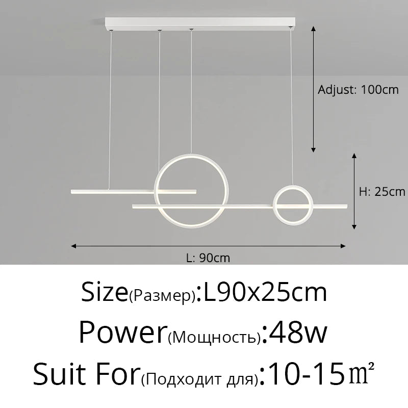 dining room LED Pendant Lights Minimalist Modern Lamp home decor Room lustre Bar Counter Dining Table Lights Lighting Fixtures