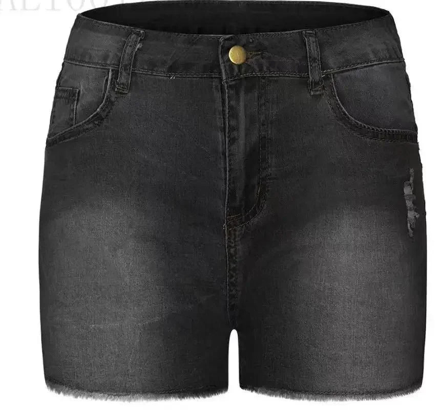 Slim Fit Elastic Jeans Shorts Breathable Comfortable Thin Denim Fashionable Comb Short Hair Design Women's Summer Shorts