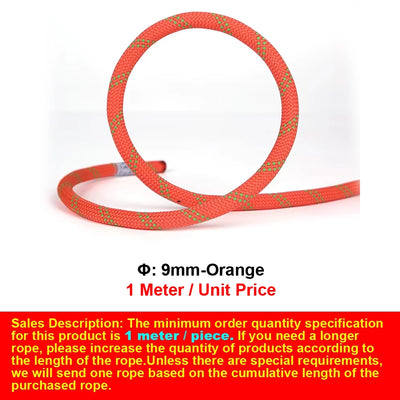 Φ:9mm-14mm,Static Ropes For Outdoor Climbing, High-Altitude Operation, Rapid Descent, Safety Rope, Various Specifications,P738