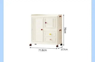 Home bedroom, children's storage cabinet, multi-layer snack cabinet, multifunctional large capacity dust-proof storage box