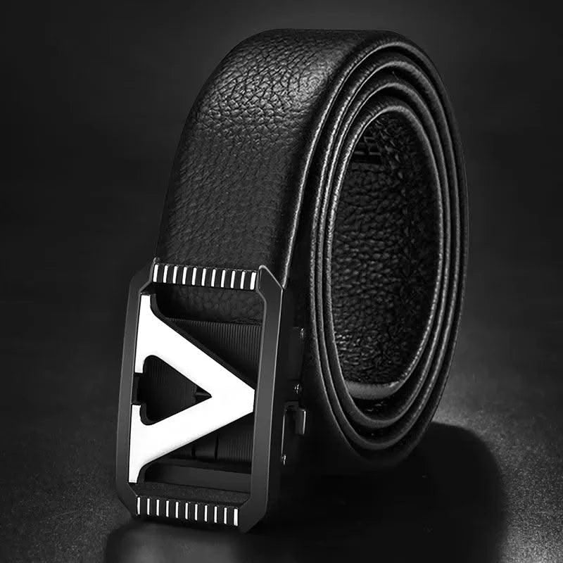Men's Designer High quality Genuine Leather Belts Letter 'V' | Classic Exquisite Waist Strap