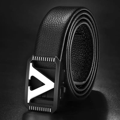 Men's Designer High quality Genuine Leather Belts Letter 'V' | Classic Exquisite Waist Strap