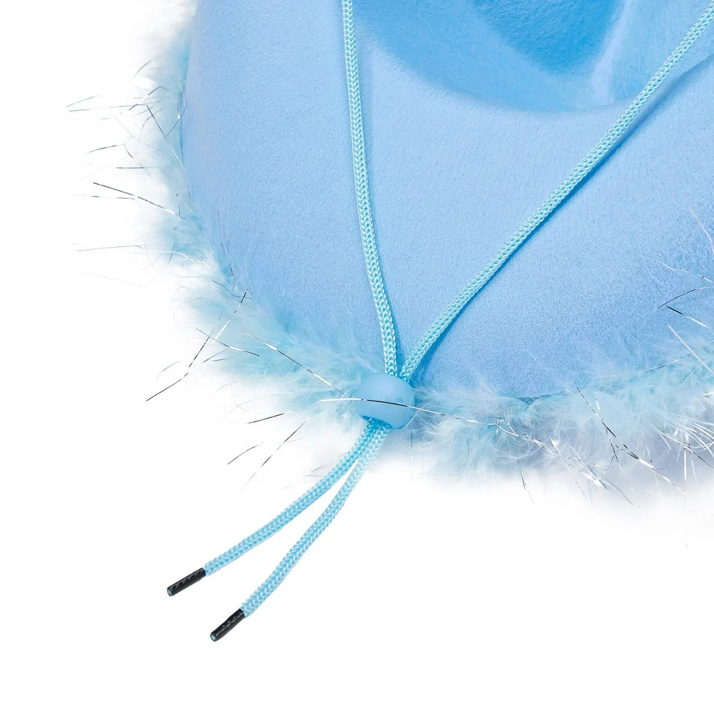 Women's Cowboy Hat, Adult Solid Color Furry Trim Wide Brim Hat Female Cap for Dating Party