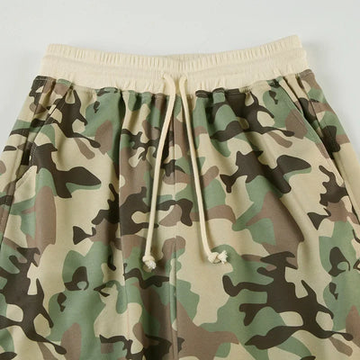 Camouflage Print Loose Casual 2 Piece Set Women Tracksuits Full Sleeve Zipper Hooded Sweatshirts Top + Wide Leg Pants Suits