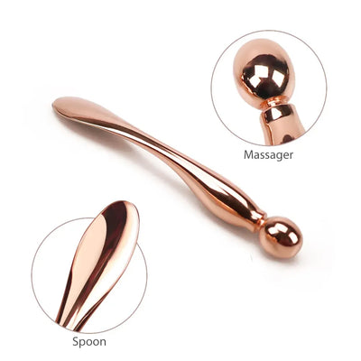 Face Eye Roller Massage Neck Stick Spatula Massager Anti Eye Pouch Dark Circles Cream Spoon Applicator Removal Shrink Pores