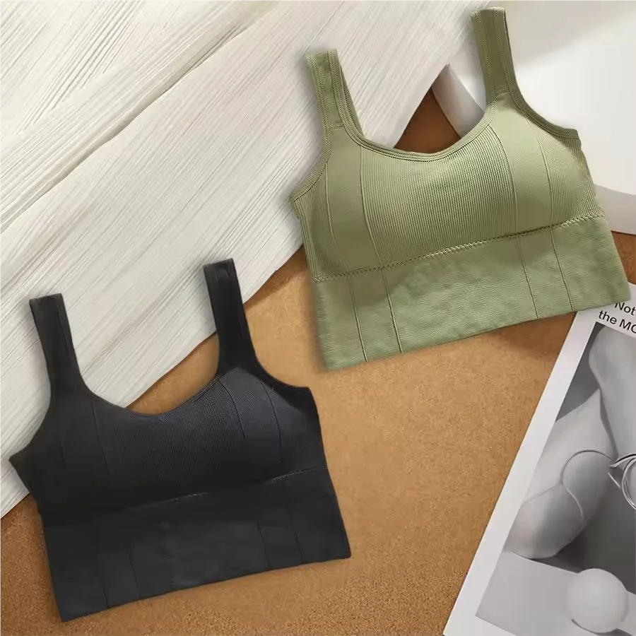 Breathable Sports Bra Anti-Sweat Fitness Top Women Seamless Yoga Bra Shockproof Crop Top Push Up Sport Bra Gym Workout Top