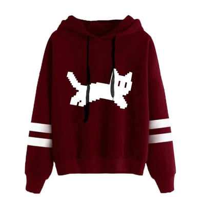 Women's Sweatshirts Pullovers Versatile Hoodies Stripe Jogging