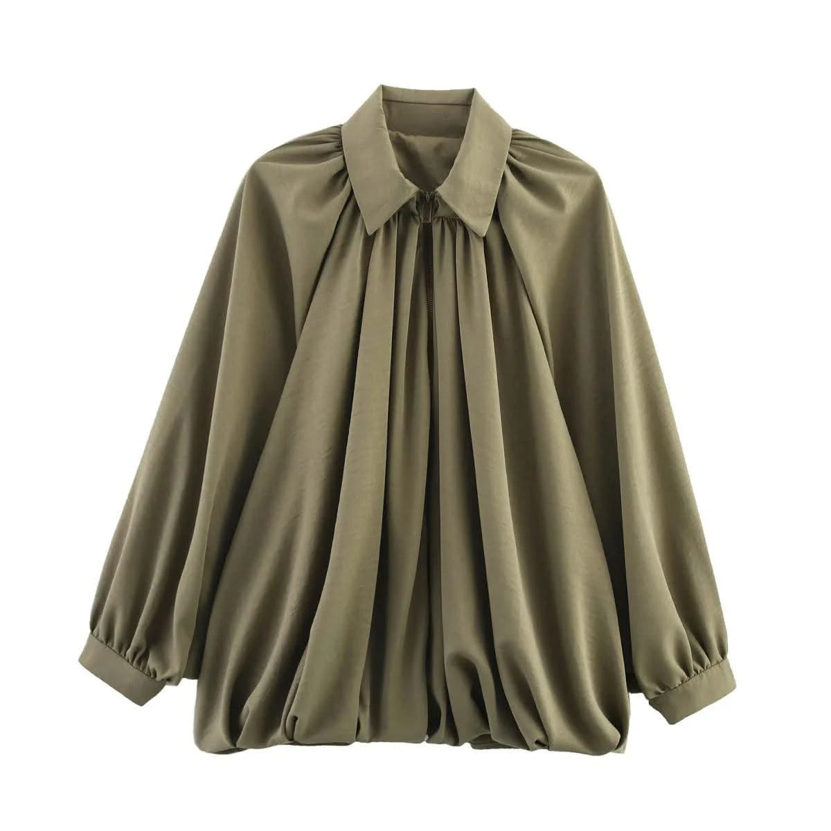 Fashion Bomber Jackets Coats For Women Turn-down Collar