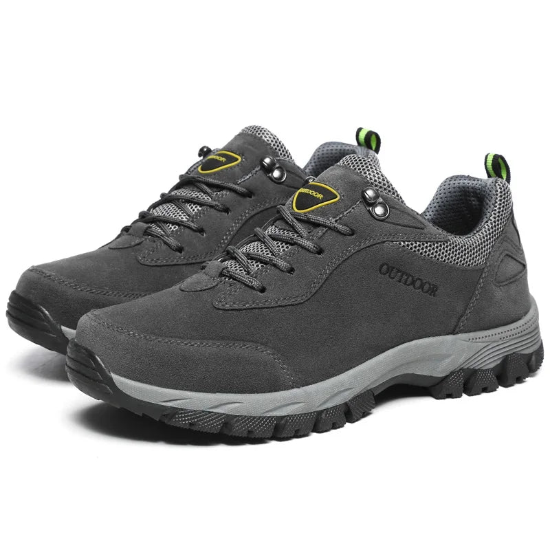 Outdoor Mountain Hiking Boots 2025 Autumn New Men's Non Slip Climbing Trekking Walking Hunting Tactical Rubber Sneakers