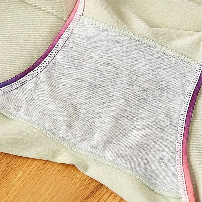 Women's Comfort Boxer Briefs Underwear Rainbow Waistband Panties Cotton Shorts Comfortable Underpants Sexy Intimates Lingerie