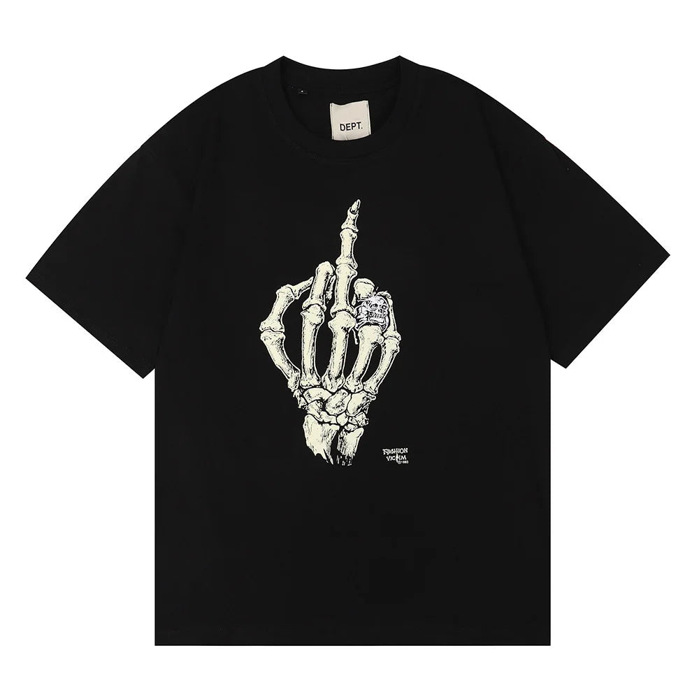 New Designer DEPT T-shirts For Men O-neck Cotton T Shirt Fashion Streetwear Cotton Tees Summer Women Casual Loose Print T-shirt