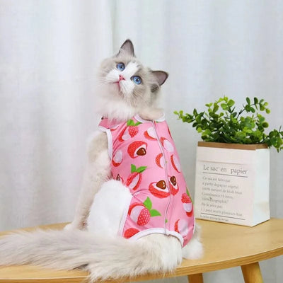Cat Anti-licking Sterilization Clothes Pet Surgery Suit for Small Dog Cat Weaning Breathable Puppy Anti-scratch Body Strap Vest