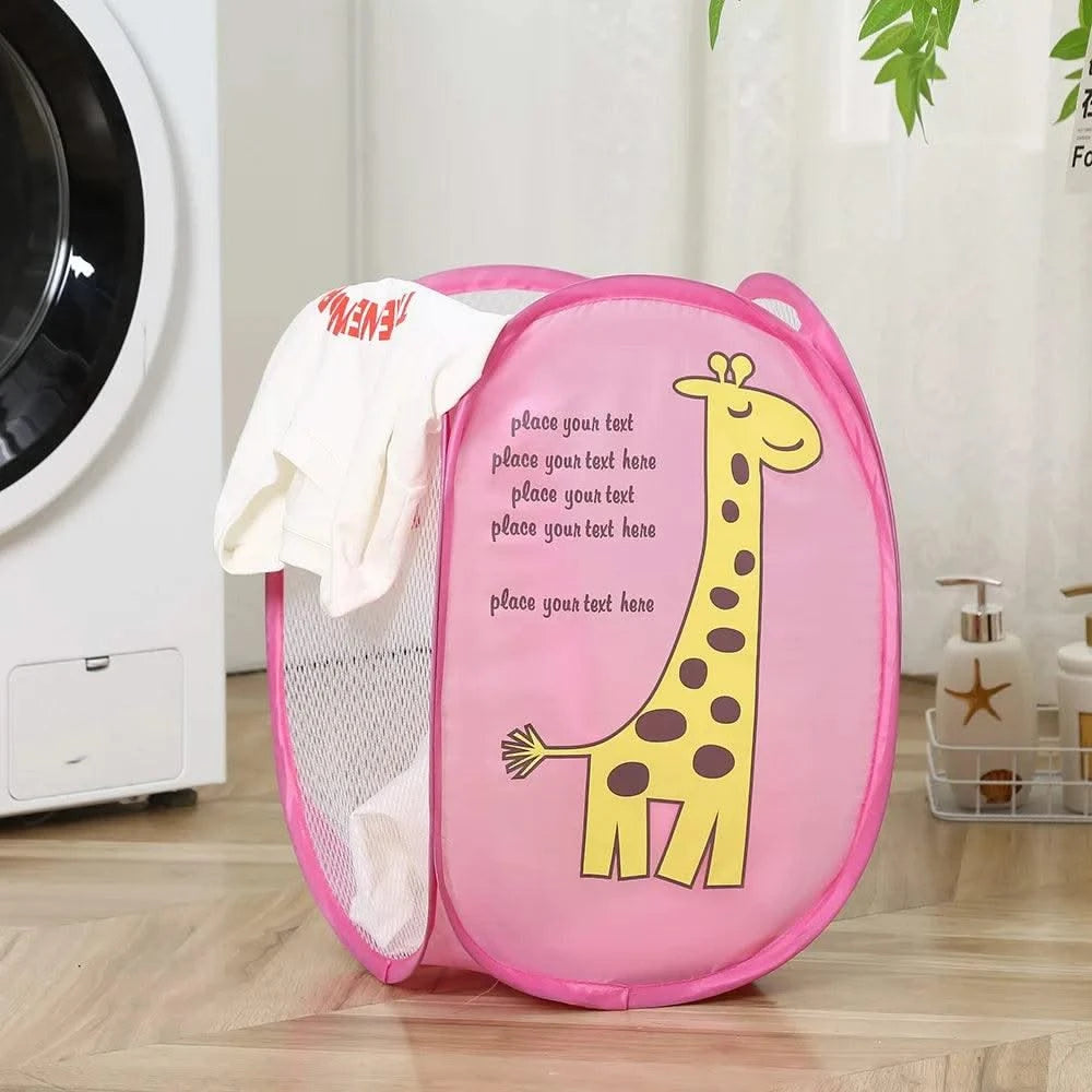 Home essential  Dirty Clothes Folding Storage Basket Household Childrens Toy Storage Box Open Mesh Sorting Basket