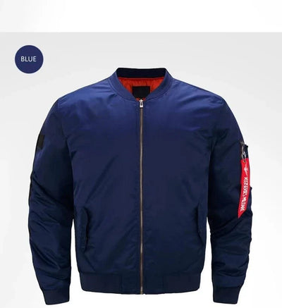 bomber jacket Bomber Jackets Men Casual Solid Zipper Pilot Jacket Green New Slim Fit Male Coats Mens Military New pilot Air men