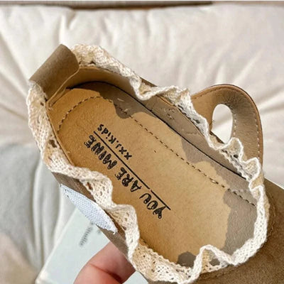 Children Soft Hook Loop Non Slip Flat Shoes |Spring Autumn Kids | Ruffles Toddler Girls Princess Shoes