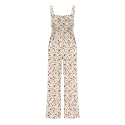 Summer Sexy Sling Jumpsuits Women'S Fashion Printed Loose Pencil Pants Casual Streetwear Elegant Party Female Spaghetti Rompers