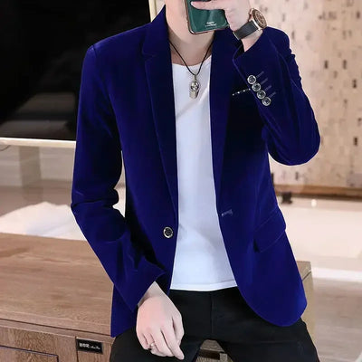 Male Blazer Slim Fit Men's Suit Jackets Single Breasted Thin Party Coat Casual Fashion 2024 Luxury Designer Fashionable Summer