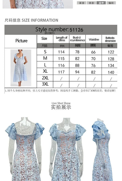 Elegant Flare Short Sleeve Flower Embroidery Long Prom Dresses Women Summer Holiday Low Cut Pleated Midi Evening Dress