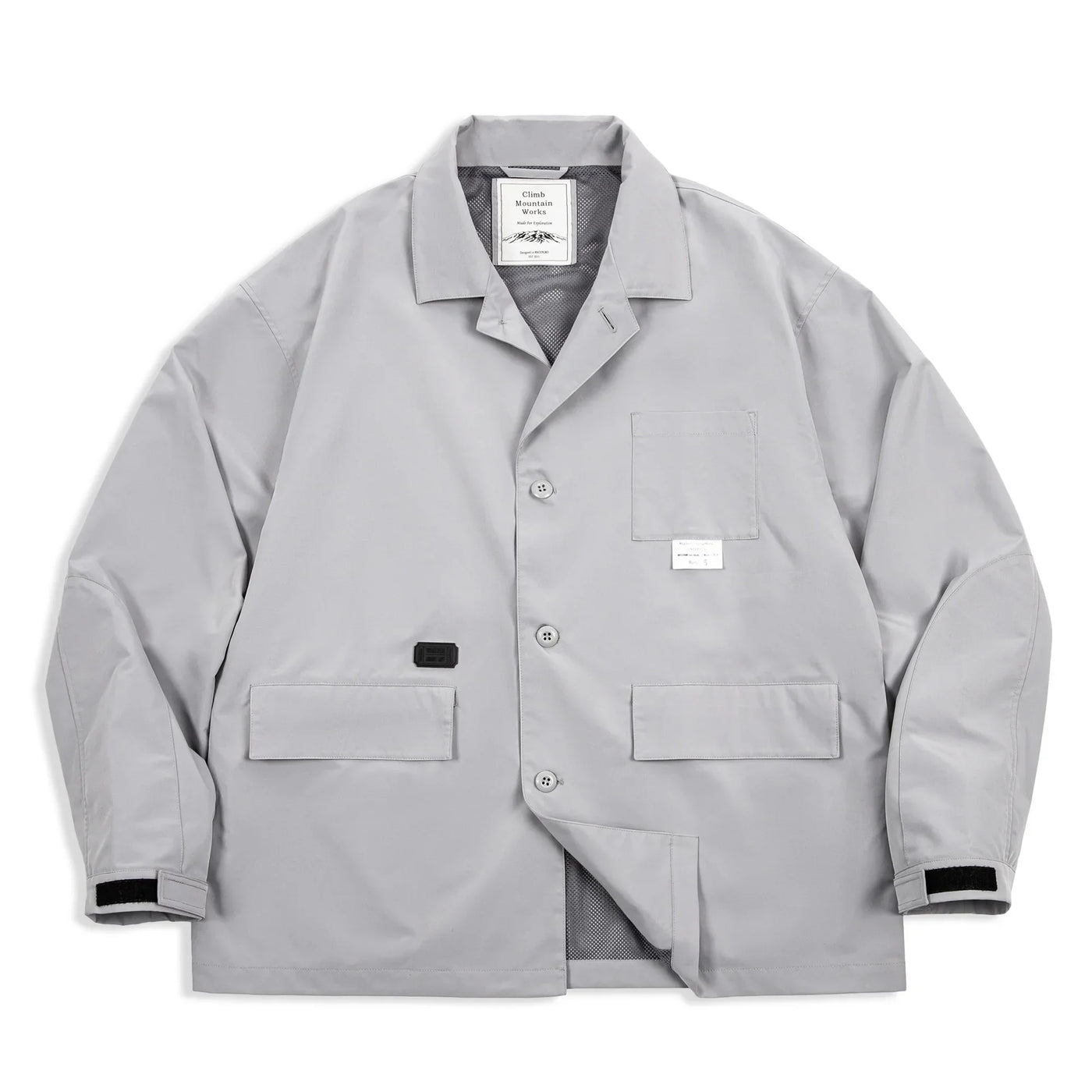 Maden Mountain Style Outdoor Multi-Pocket Suit Jacket Cityboy Flat Lapel Casual Versatile Coat Men's Blazer Spring And Autumn