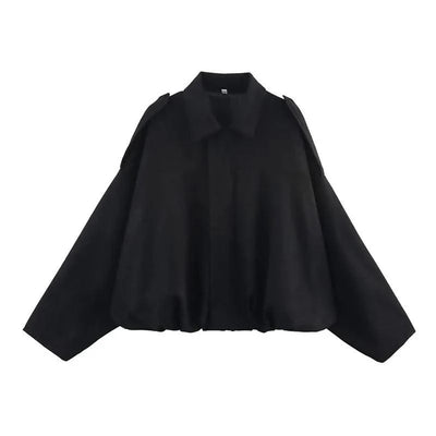 Women's Bomber Jackets Coats Loose Coats Vintage Female Outerwear Chic Tops