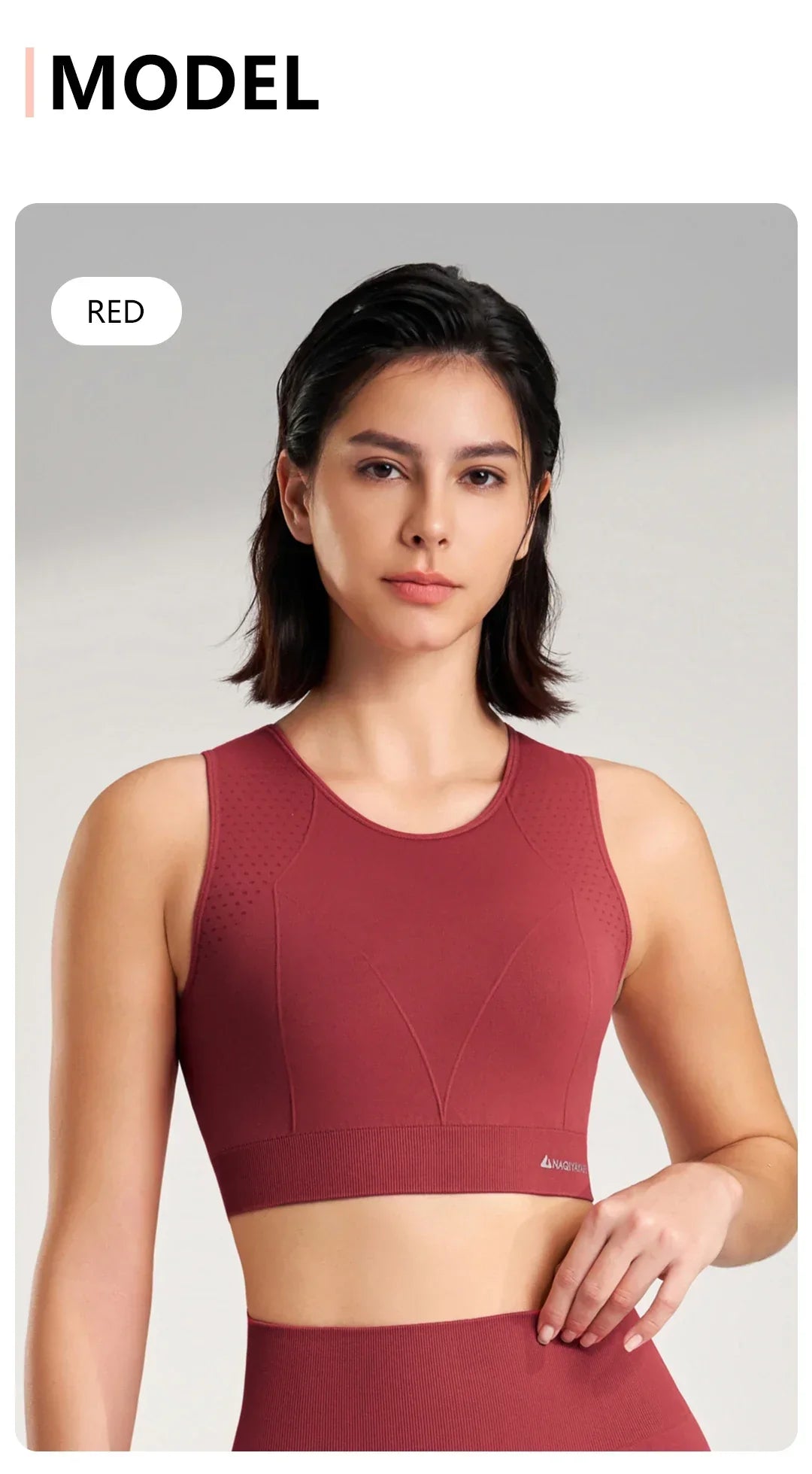 Sports underwear women anti-shock anti-sagging sports undershirt with bra pads fitness clothing high strength yoga bra