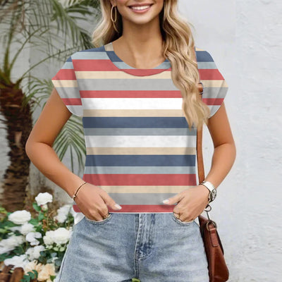 Womens Summer Tops Going Out Workout Outfits Spring Short-sleeved T Shirts Business Casual Dressy Fashion Trendy Clothes 2025