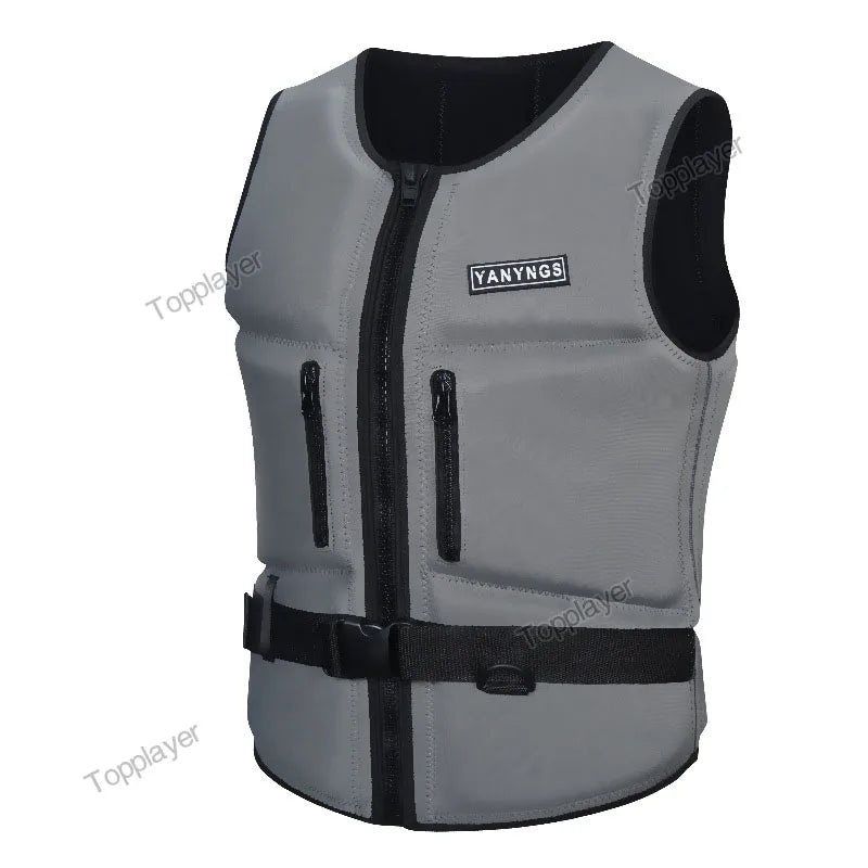 Life Jacket Wake Surfing Impact Vest Neoprene Life Jacket Wakesurf Comp Vest But Great for All Watersport Activities Life Jacket