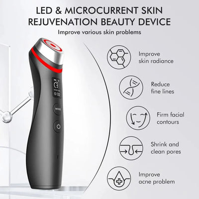 6 in 1 Age Booster Skin Care Facial Glow Booster Beauty Device Facial Skin Care Tools Anti Aging Microcurrent Lift Face Care