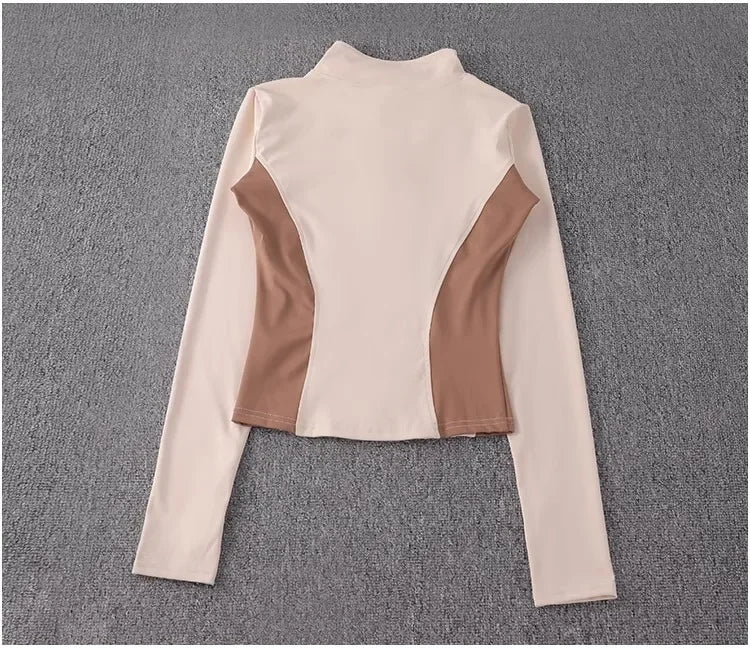 2024 long-sleeved sports sweater gym tops fitness sports jacket new women yoga jackets