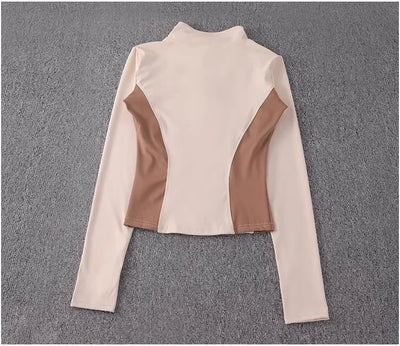 2024 long-sleeved sports sweater gym tops fitness sports jacket new women yoga jackets