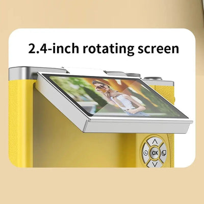 High-Definition HD Digital Camera 4K 48MP 8X Digital Zoom Video Camcorder CCD with Hanging Straps Flip Screen