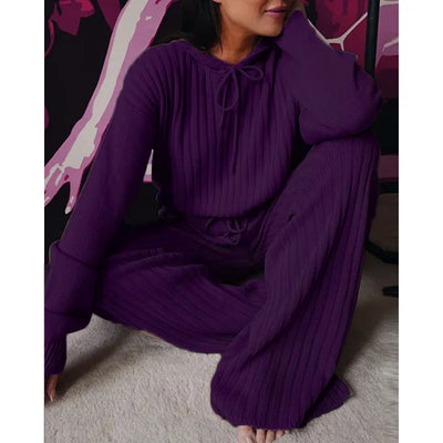 2023 Autumn Casual Wear Women Lounge Tracksuit 2 Piece Set Loose Lounge Sets Ladies Hooded Sweat Suit Outfits Female