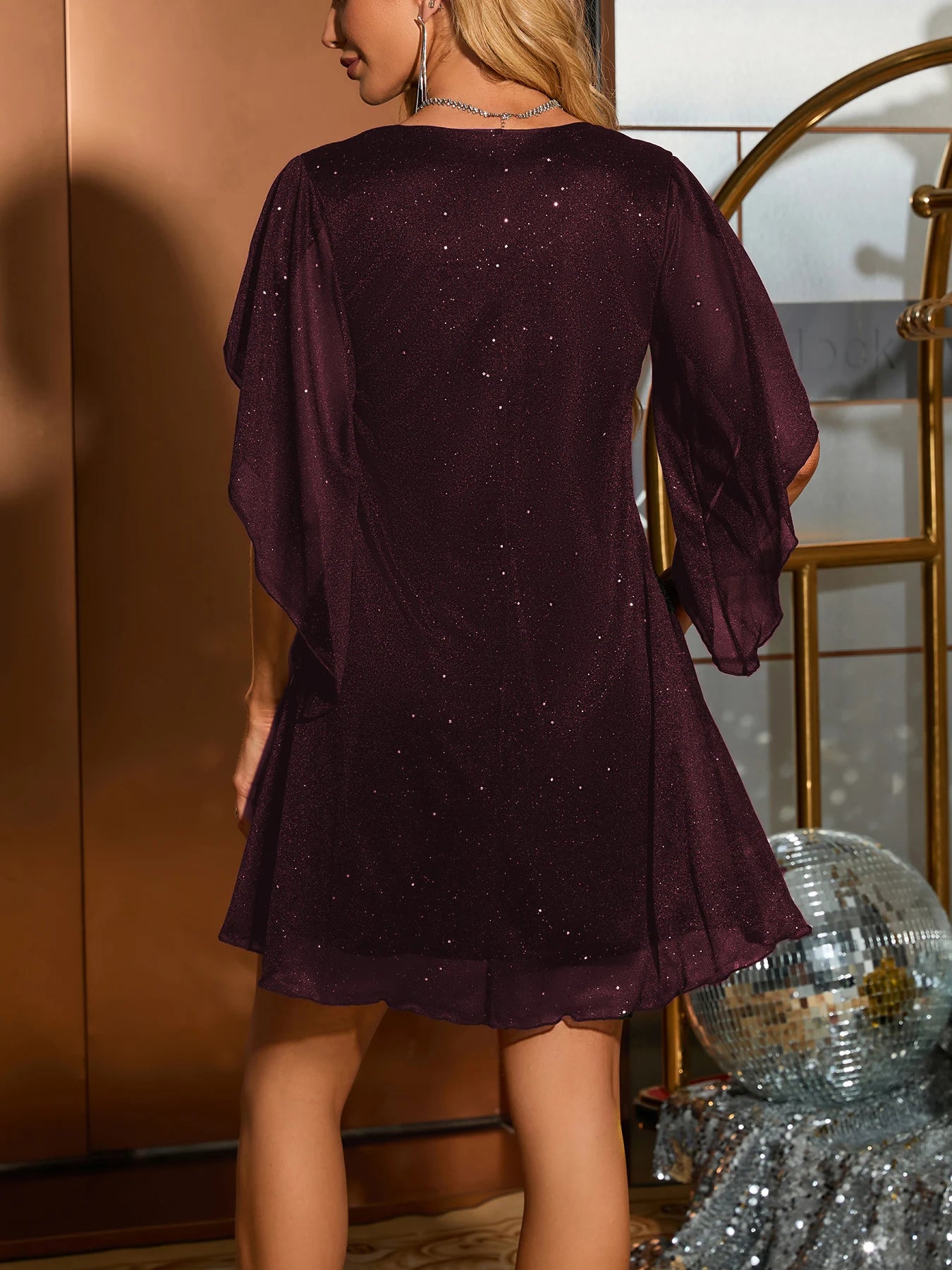 New Dresses for Women Summer Short Sleeve V-Neck Women Dress Fashion Loose Black Dress Women Vestidos De Verano Mujer 2025 Q103