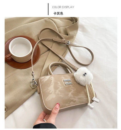 2025 New Women's Luxury Handbag Designer Small Square Purse Fashion Top Handle Crossbody Bag Elegant Shoulder Bag Trendy Clutch