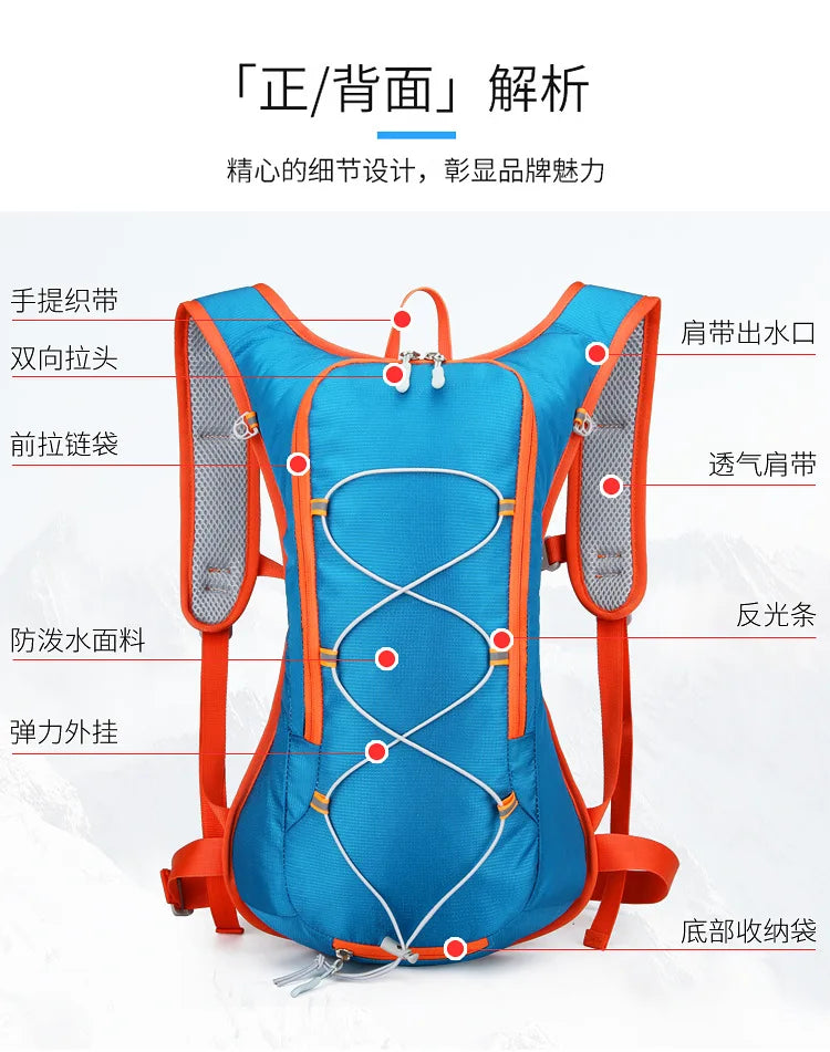 New Cycling Backpack Mountaineering Bag Cross-border Outdoor Waterproof Bicycle Hiking Backpack Wholesale
