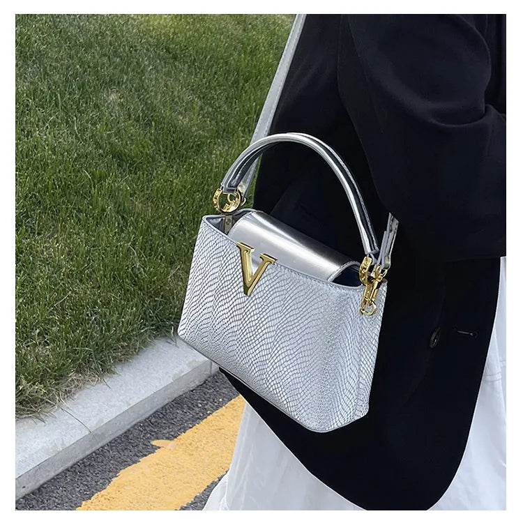 2025 New High-Sense Women's Designer Handbag - Feminine, Versatile, Large Capacity for Work & Crossbody