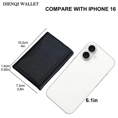 Magsafe Wallet Mobile Phone Bag Credit Card Holder Magnetic Wallet Men Luxury Bank Cardholder Case Minimalist Wallet Card Bag