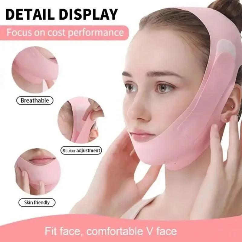 New Reusable Face Slimming Bandage Women V Line Face Shaper Chin Cheek Lift Up Belt Facial Massage Strap Skin Care Beauty Tools