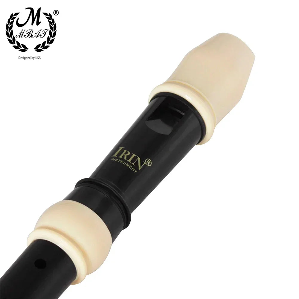M MBAT ABS Flute Clarinet Recorder Soprano Long Flutes Baroque Recorder Fingering Musical Instrument Accessories Beginner Flute