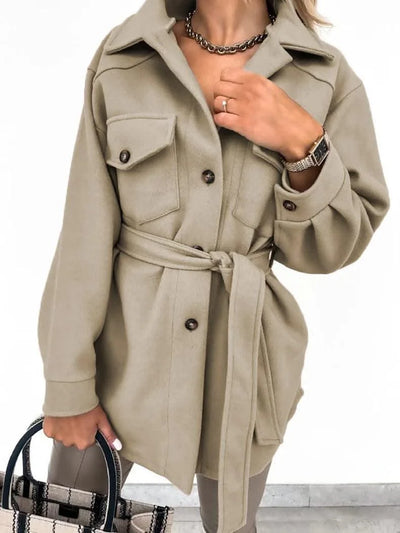 Women Fashion Jacket Thickened Windproof Thermal Coats Versatile Daily Wear