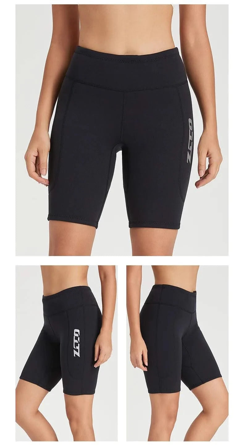 Men 2mm Neoprene Wetsuits Shorts Thicker Trunks Diving Snorkeling Surfing Pants Swimming Trunks Winter Swimming Protection Pants