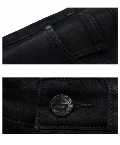 Men Classic Advanced Fashion Brand Jeans Jean Homme Man Soft Stretch Black Biker Masculino Denim Trousers Mens Pants Overalls