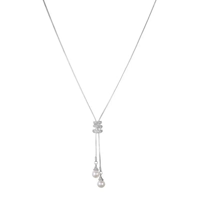 Thick Necklaces for Women Fashion Charm Pendant Necklace Necklace Crystal Long Ladies Pearls Sweate Luxury Necklaces Chain
