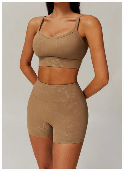 New Sexy Women Sports Underwear Breathable Absorb Sweat Shockproof Padded Running Fitness Printed Yoga Sports Running Underwear