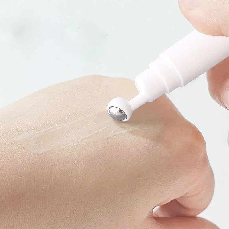 Eye Roller Massage Bottle Eye Cream Applicator with Steel Ball Empty Refillable Lotion Essential Oil Vacuum Travel Container