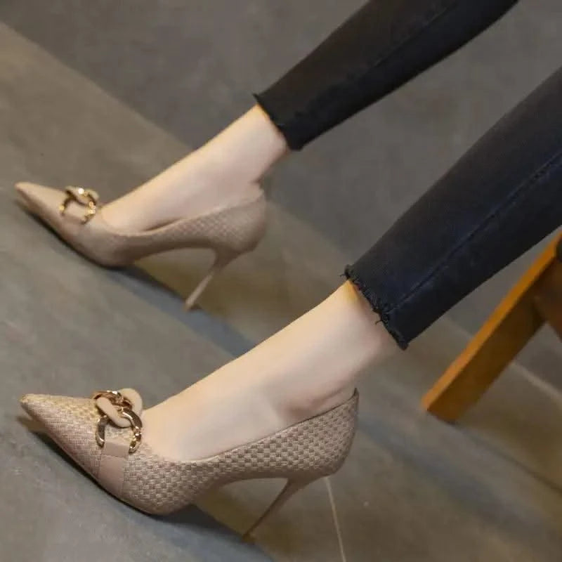 Non Slip Casual Ladies High Heeled Pump Shoes | Elegant Hot Trendy Women's Shoes