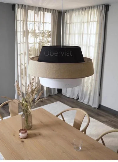 Nordic Fabric Chandelier Lighting Living Dining Bedroom Modern Restaurant E27 Pendant Lights Home Decor Hanging Lamps Fixtures